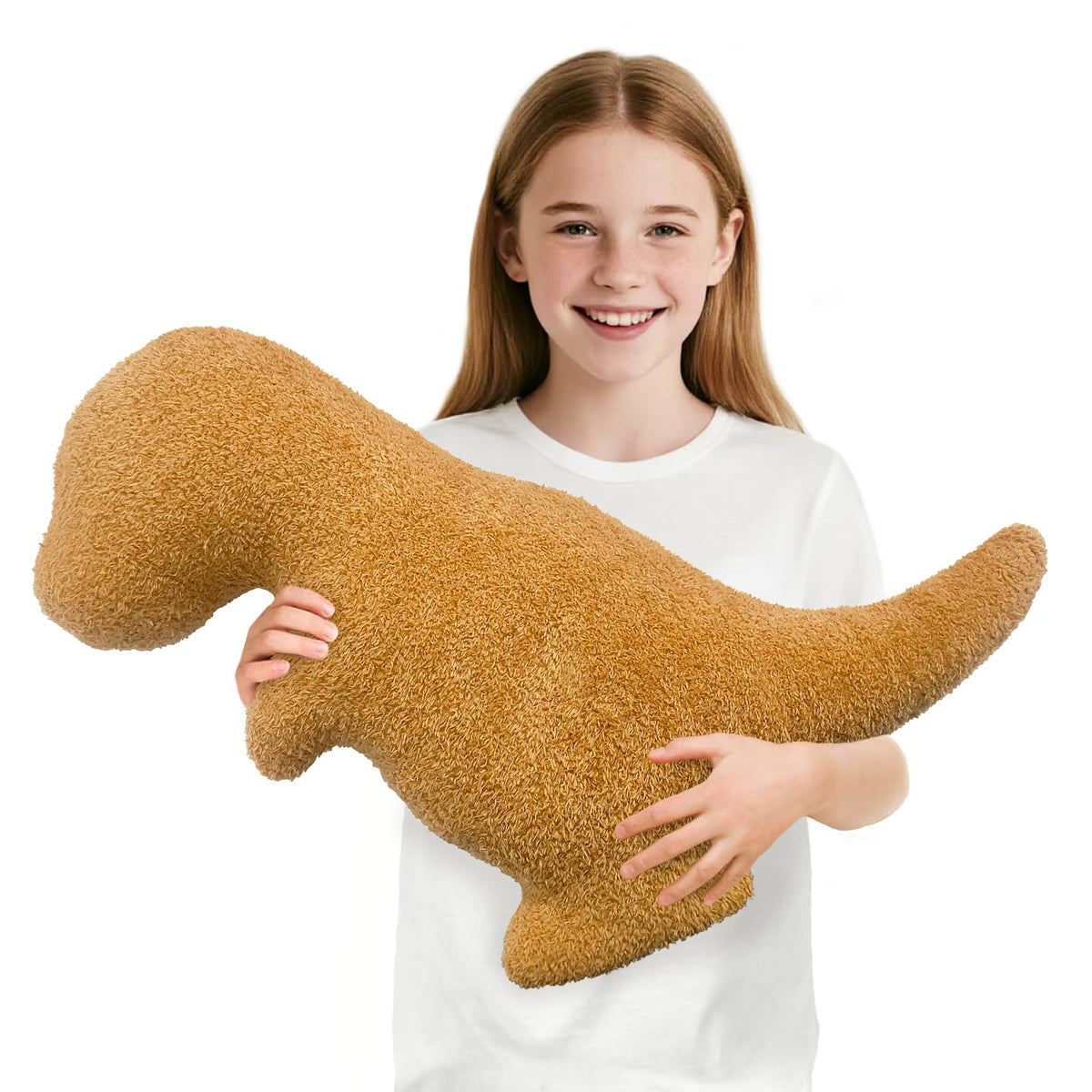 Andywoo Dino Nuggets Pillow front view for cozy reading time
