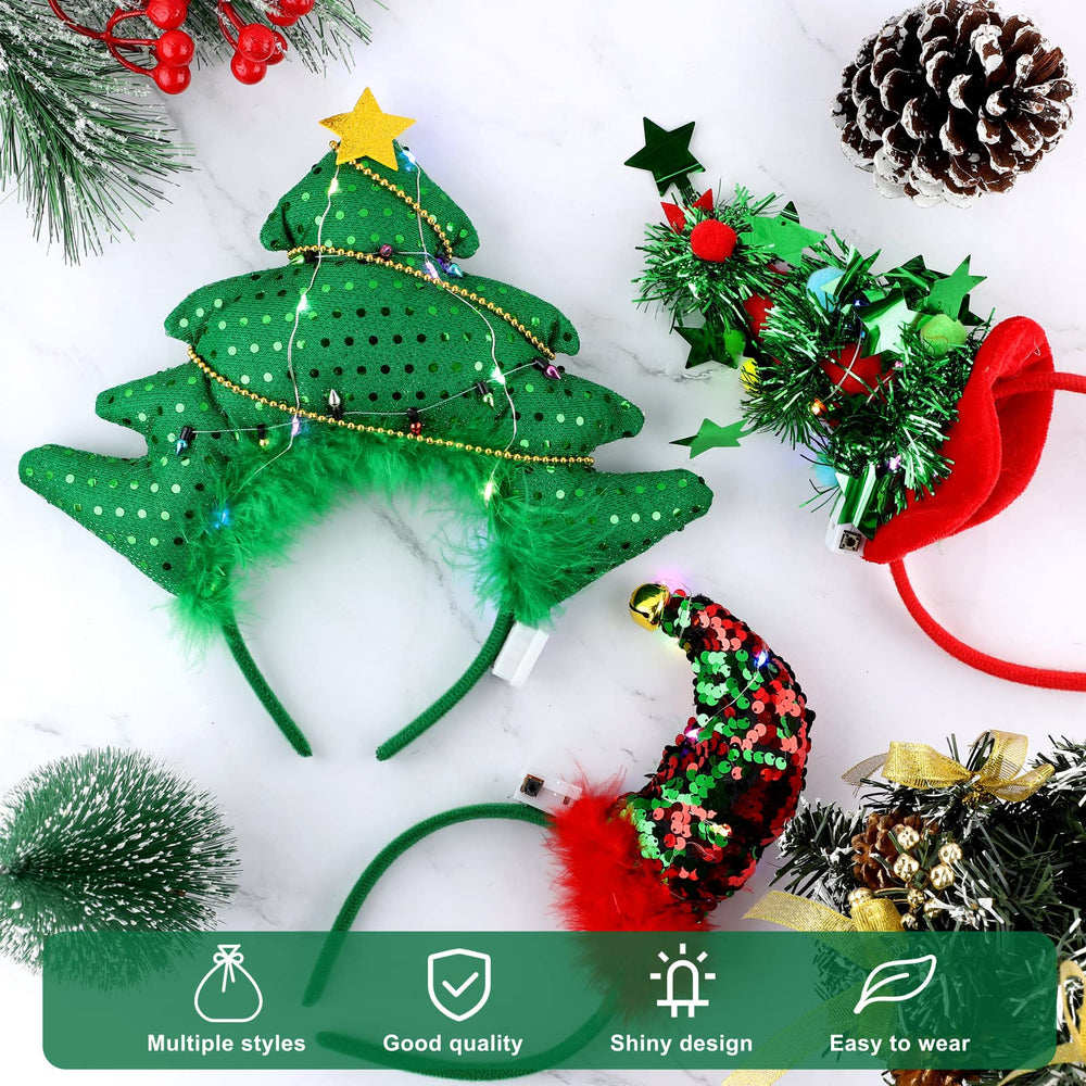 Aneco LED snowflake headband adds cool illumination to winter events.