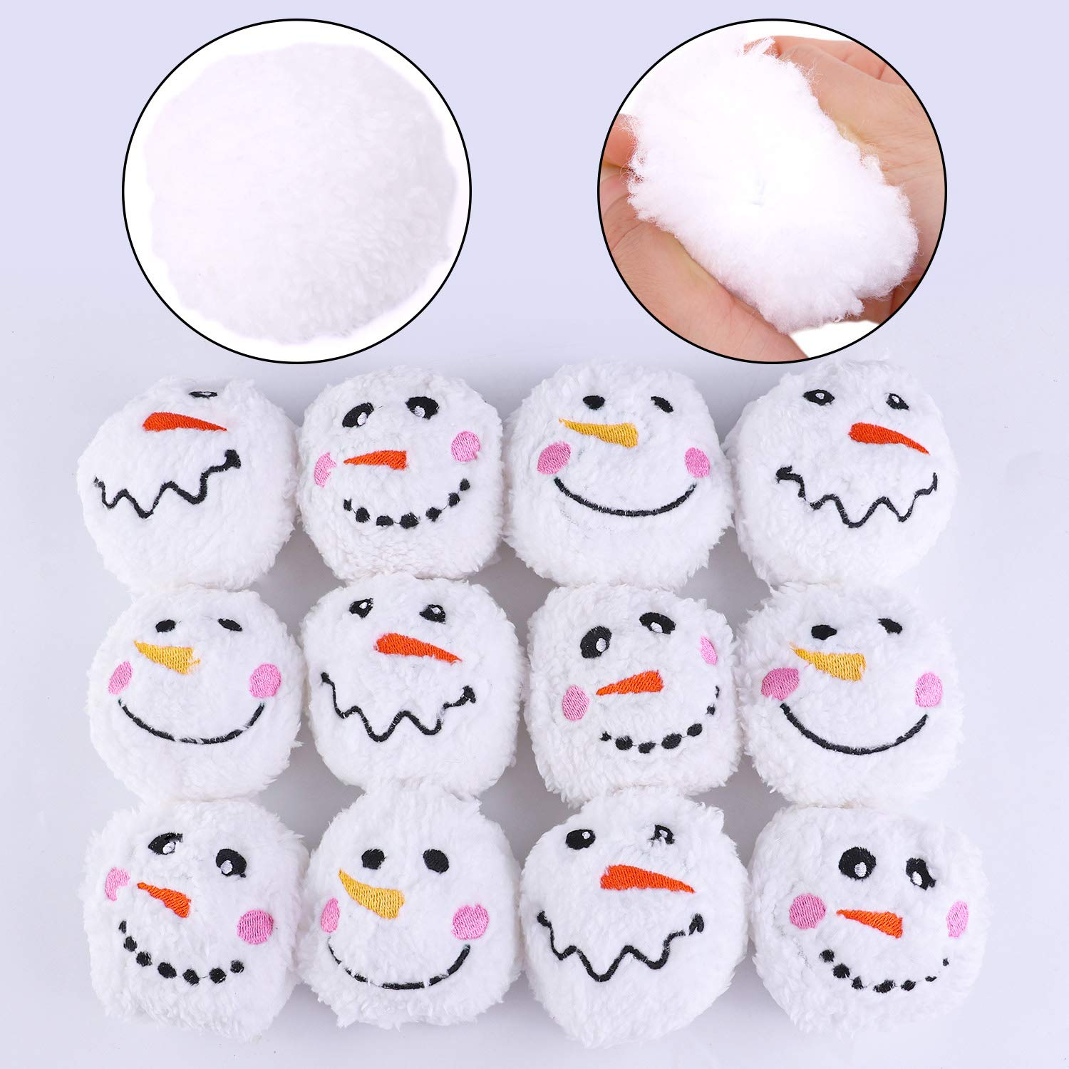 Aneco soft berber fleece ball texture ideal for gentle, reusable snow games.