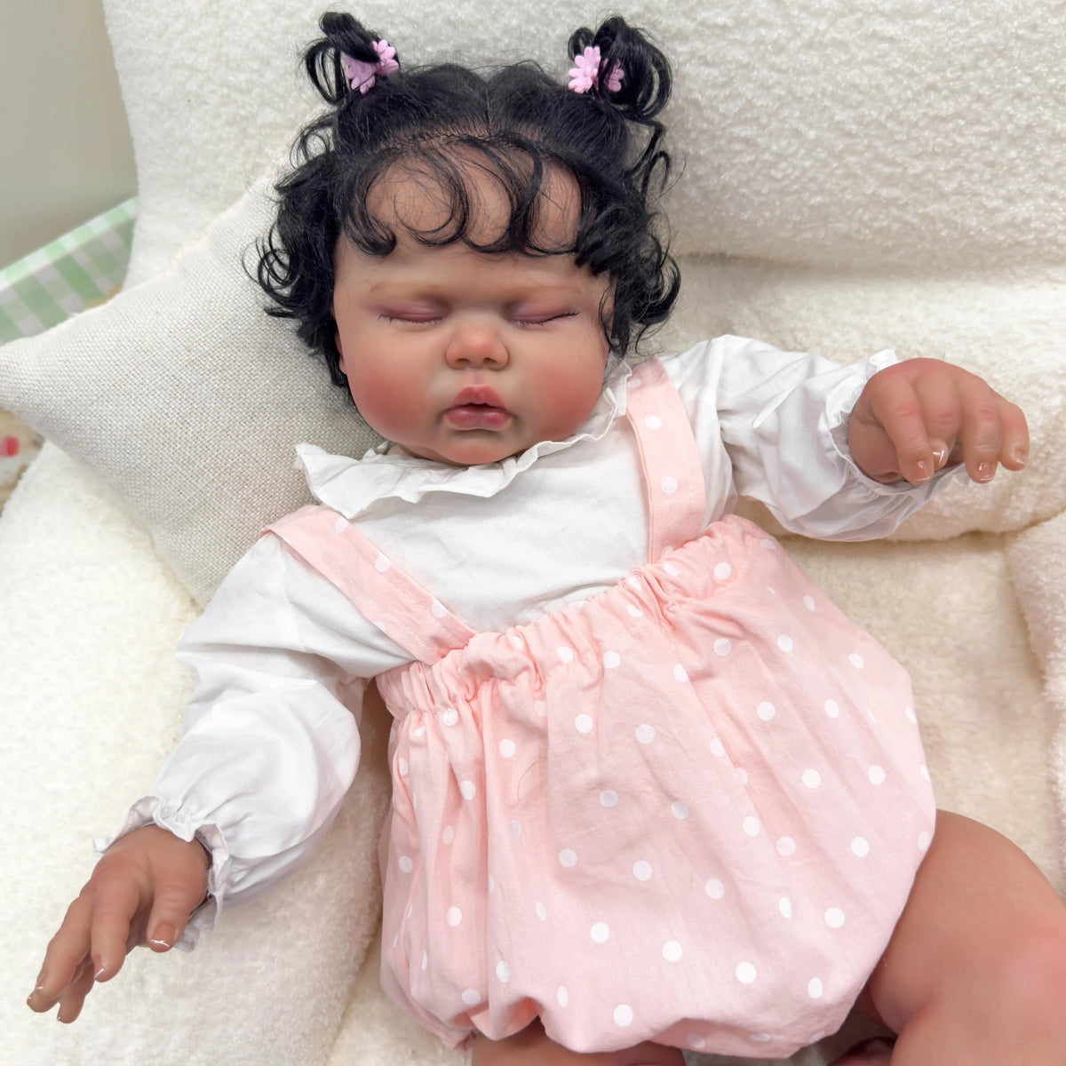 Angelbaby 24-inch reborn doll face detail for lifelike expression during pretend play
