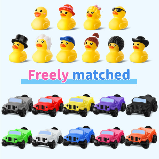 20-color car toys in bright finishes add dash accents and fun.