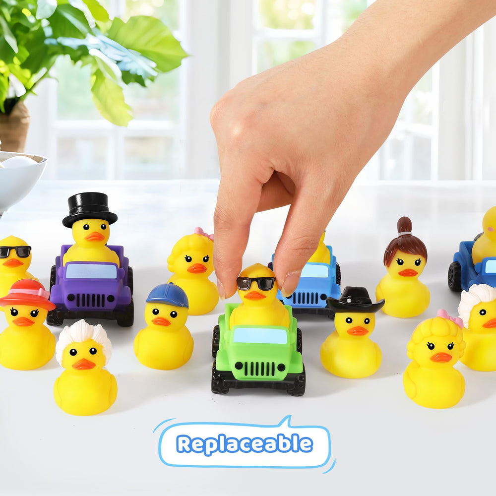 ANGGIKO 2.8 inch jeep ducks in vibrant colors for gifts