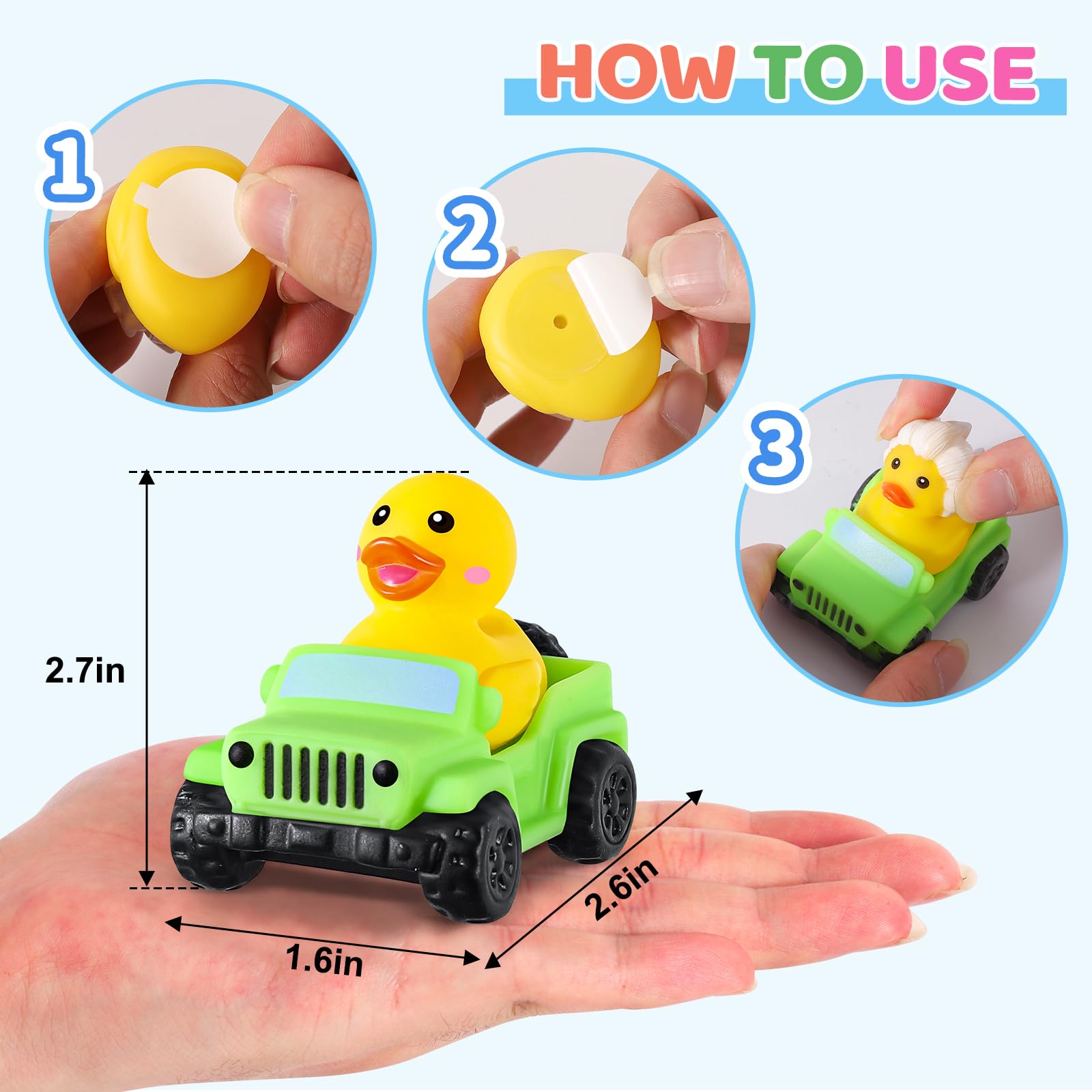 ANGGIKO jeep ducks brighten shelves and car hoods