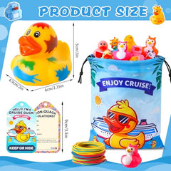 ANGGIKO rubber bands 60, secure tags to ducks for quick hiding and games.