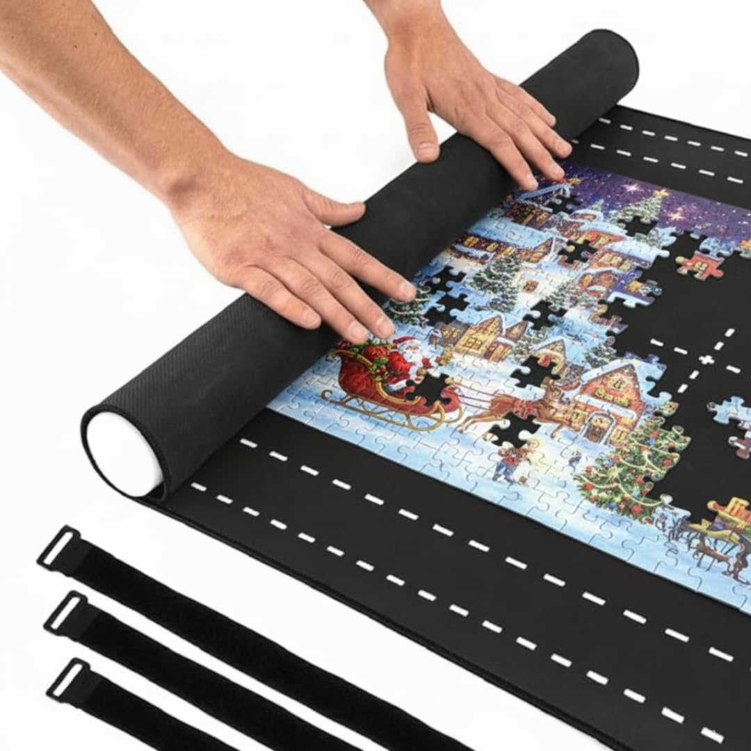 Angora Brands puzzle mat roll-up flat surface for smooth assembly