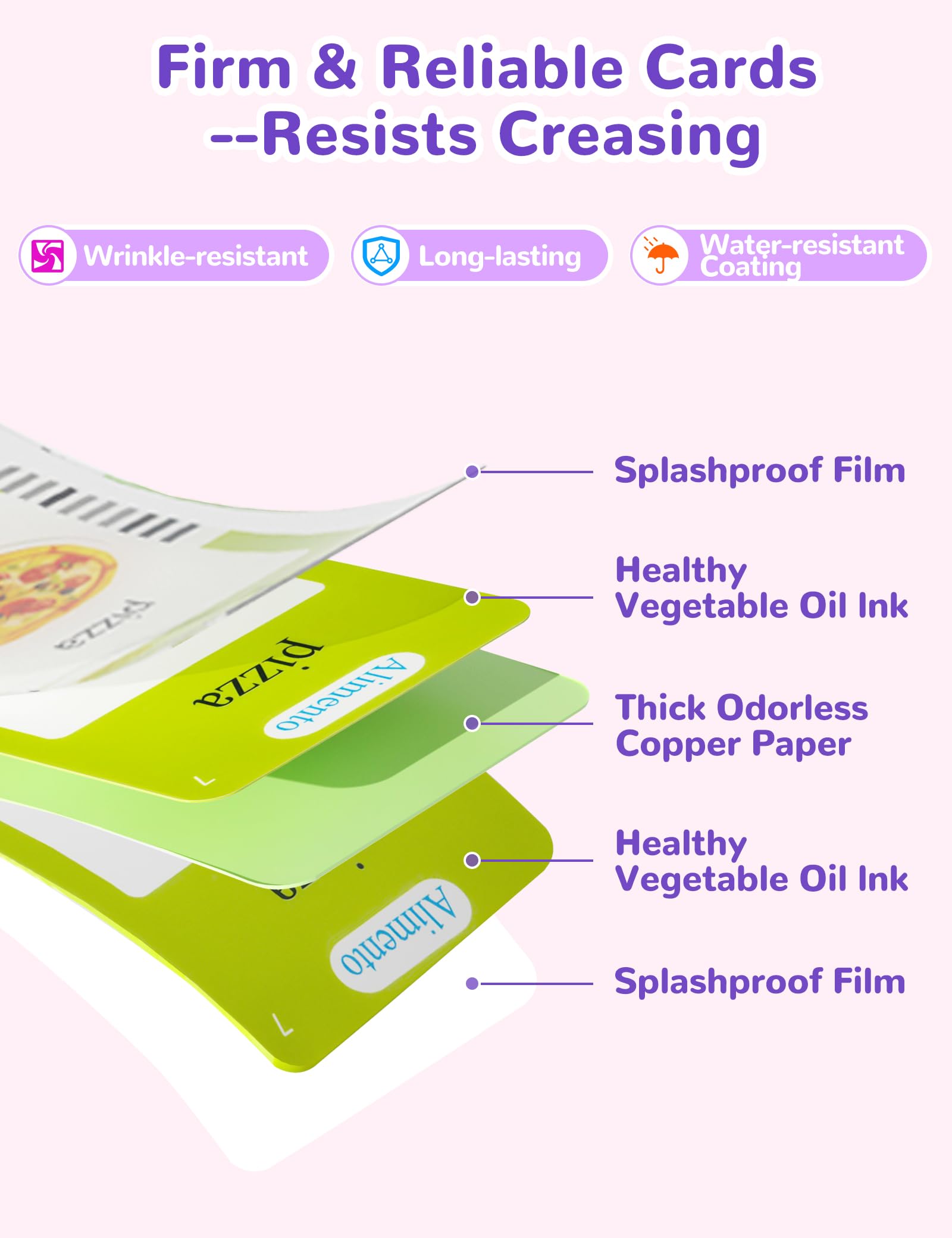 ANhovno pink flashcards designed for therapy sessions and classroom activities