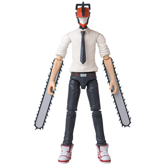 ANIME HEROES Chainsaw Man figure articulation points enable flexible posing.