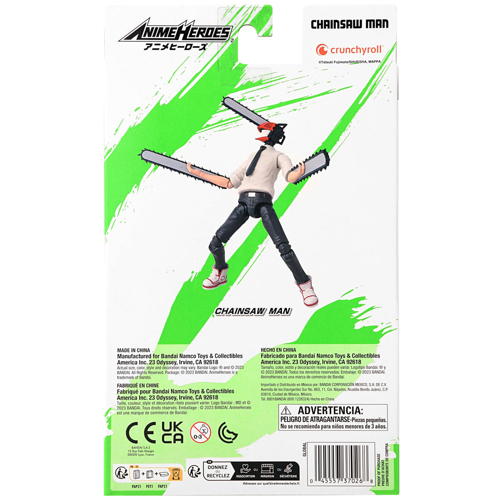 ANIME HEROES Chainsaw Man display ideas for shelf setups.