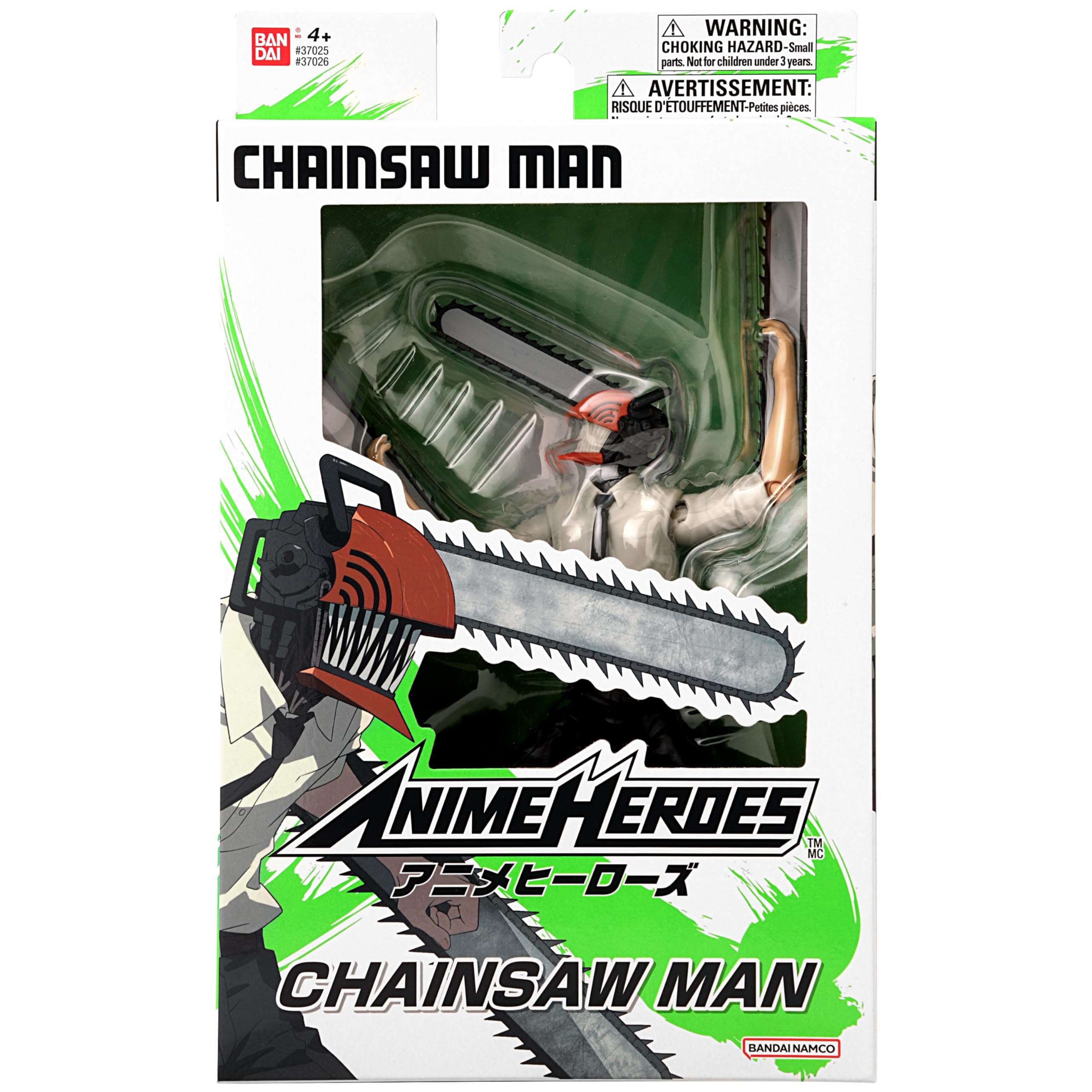 ANIME HEROES Chainsaw Man detailed texture close-up on surface.
