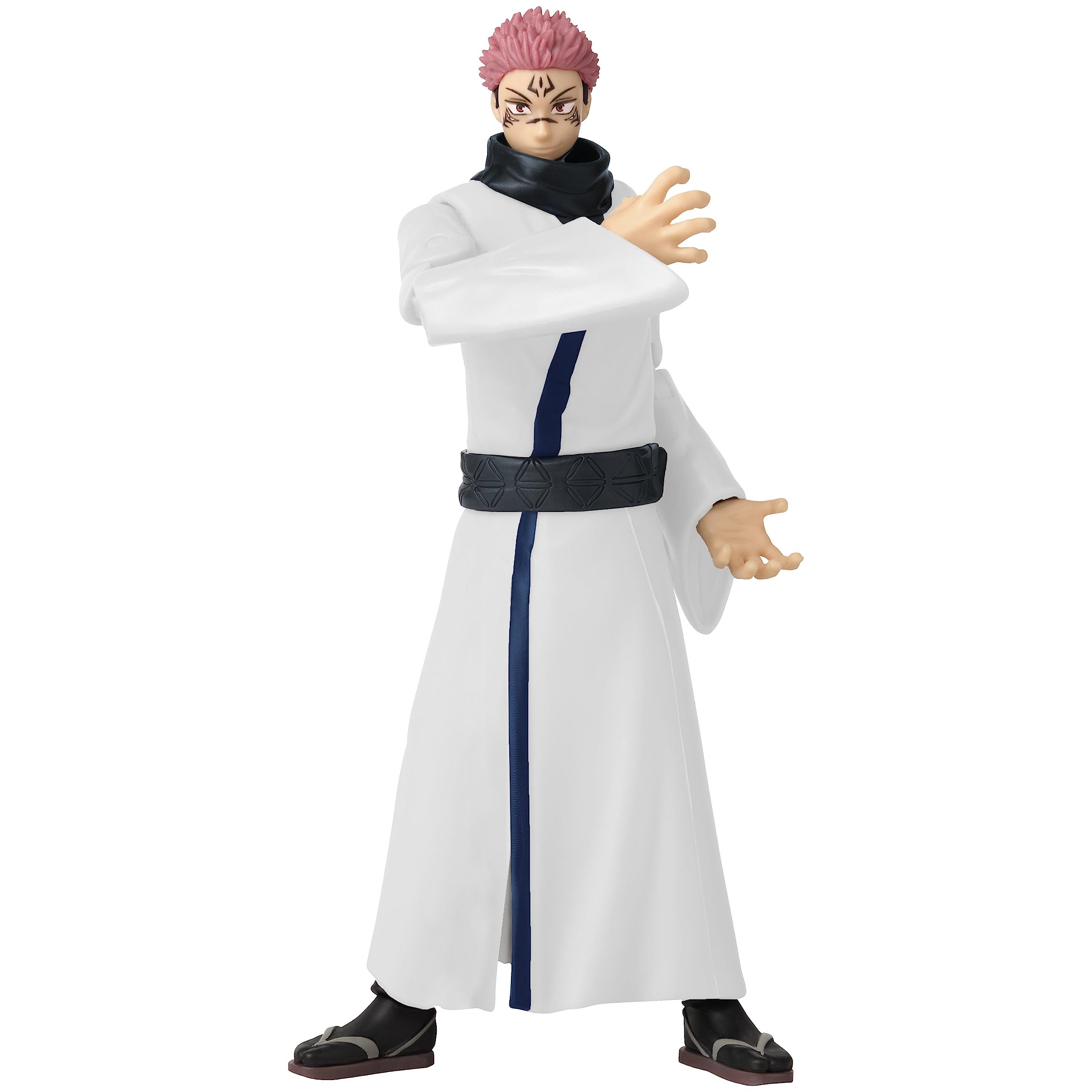 Anime Heroes Sukuna action figure front view enhances display with dynamic posing options.