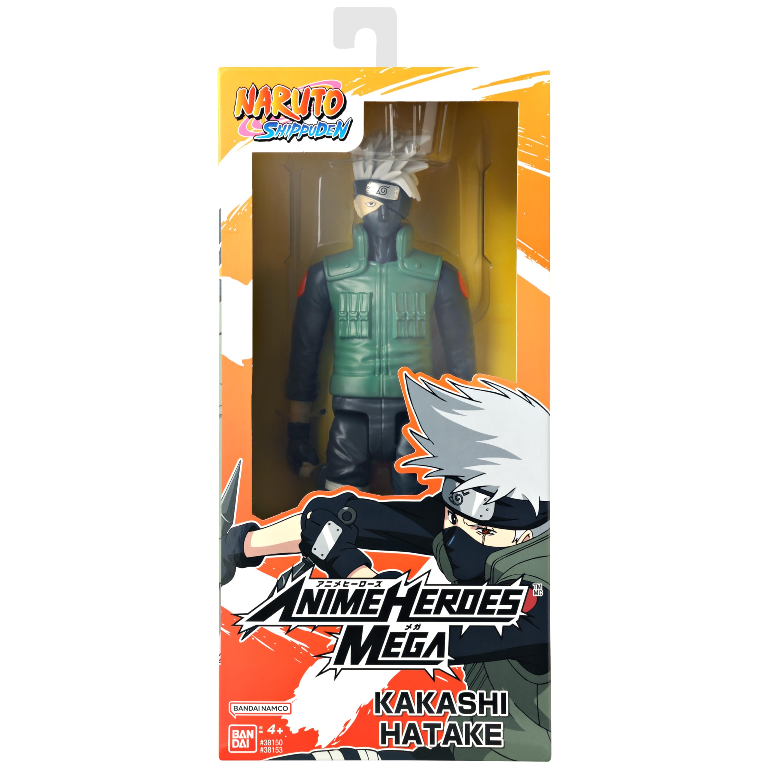 ANIME HEROES Kakashi figure with articulation points for versatile posing.