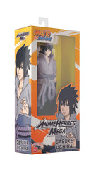 ANIME HEROES Sasuke Uchiha figure collectible packaging enhances display appeal.