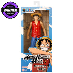 ANIME HEROES Mega One Piece Monkey D. Luffy action shot for diorama setups