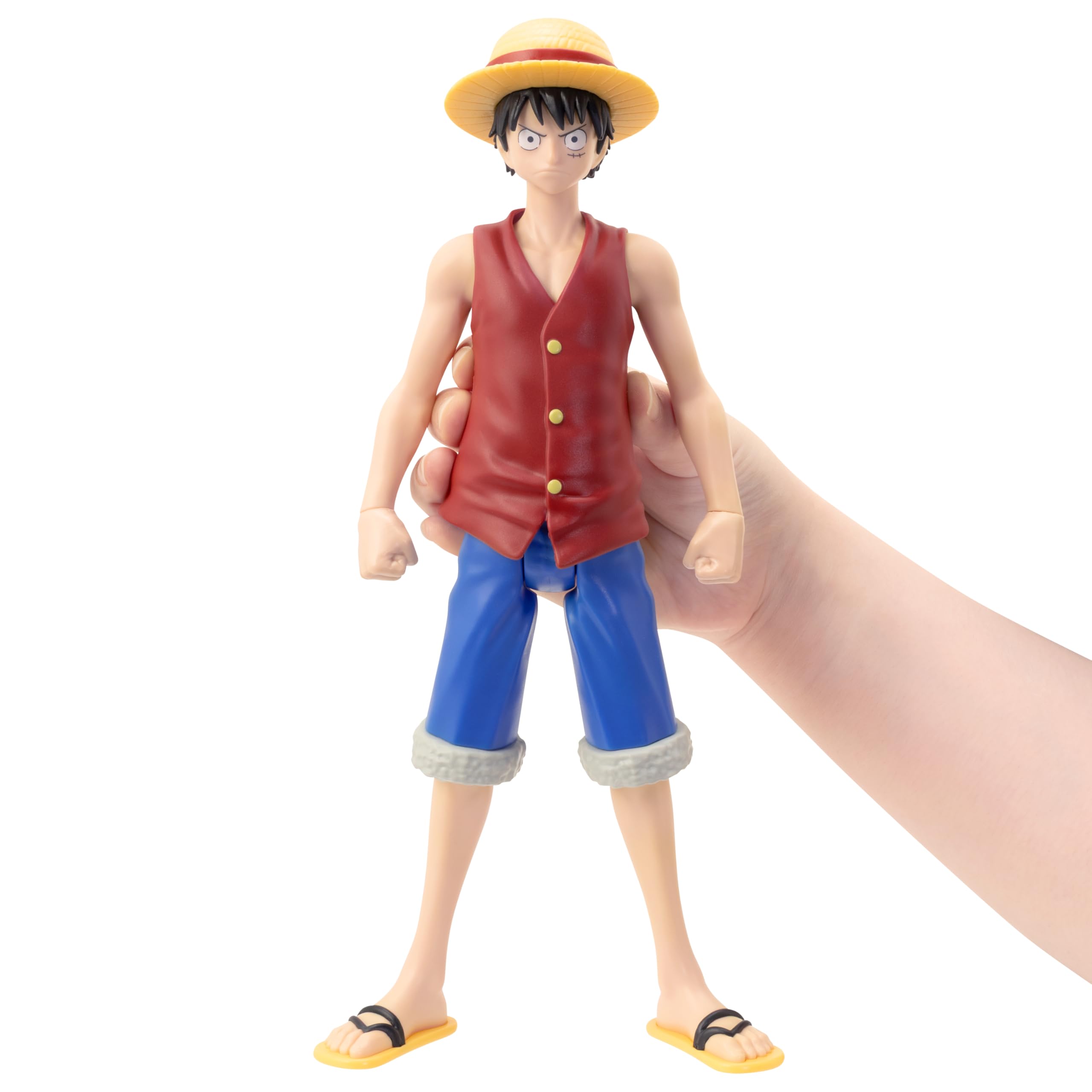 ANIME HEROES Mega One Piece Monkey D. Luffy anime-accurate sculpt for fans and collectors