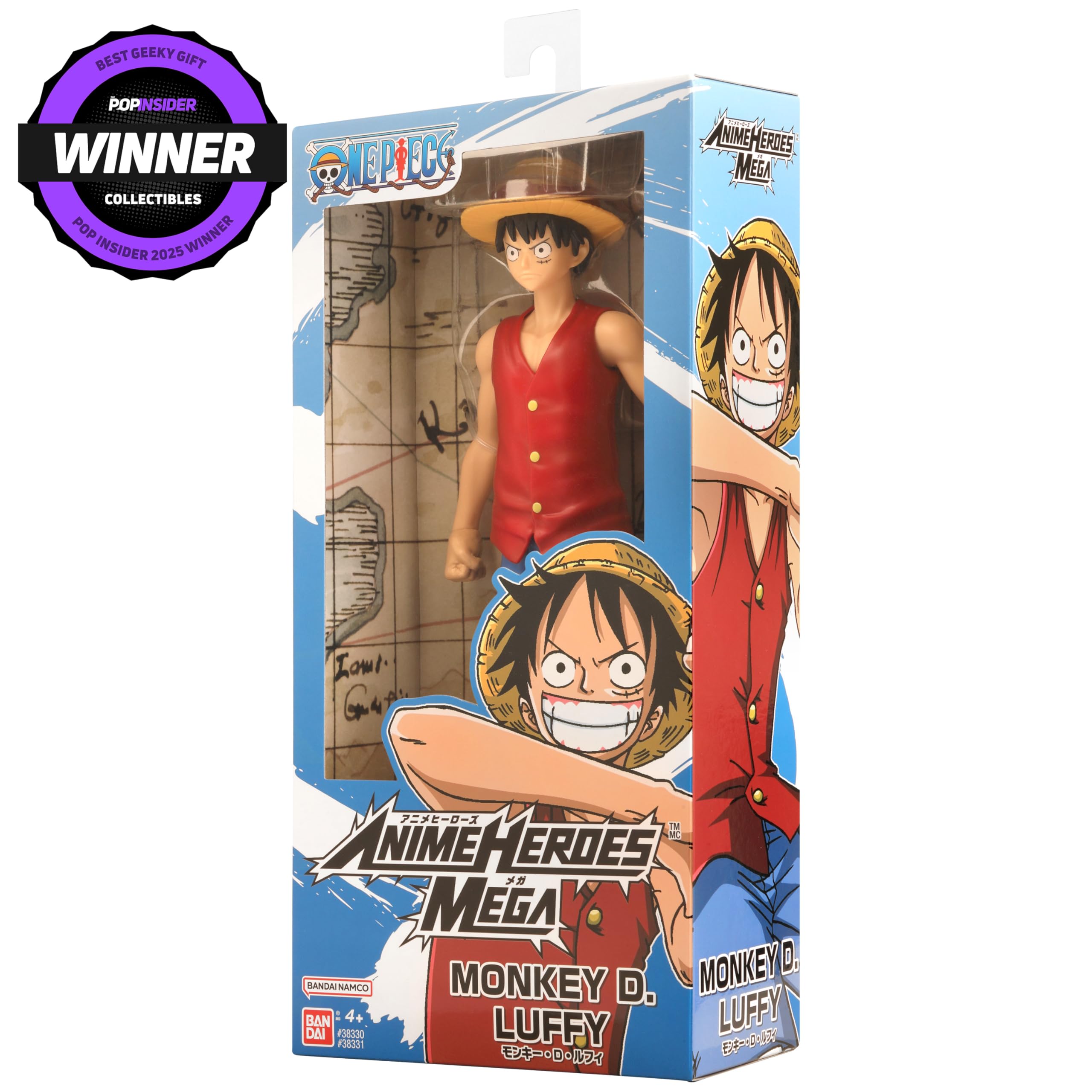 ANIME HEROES Mega One Piece Monkey D. Luffy collectors item for enthusiasts