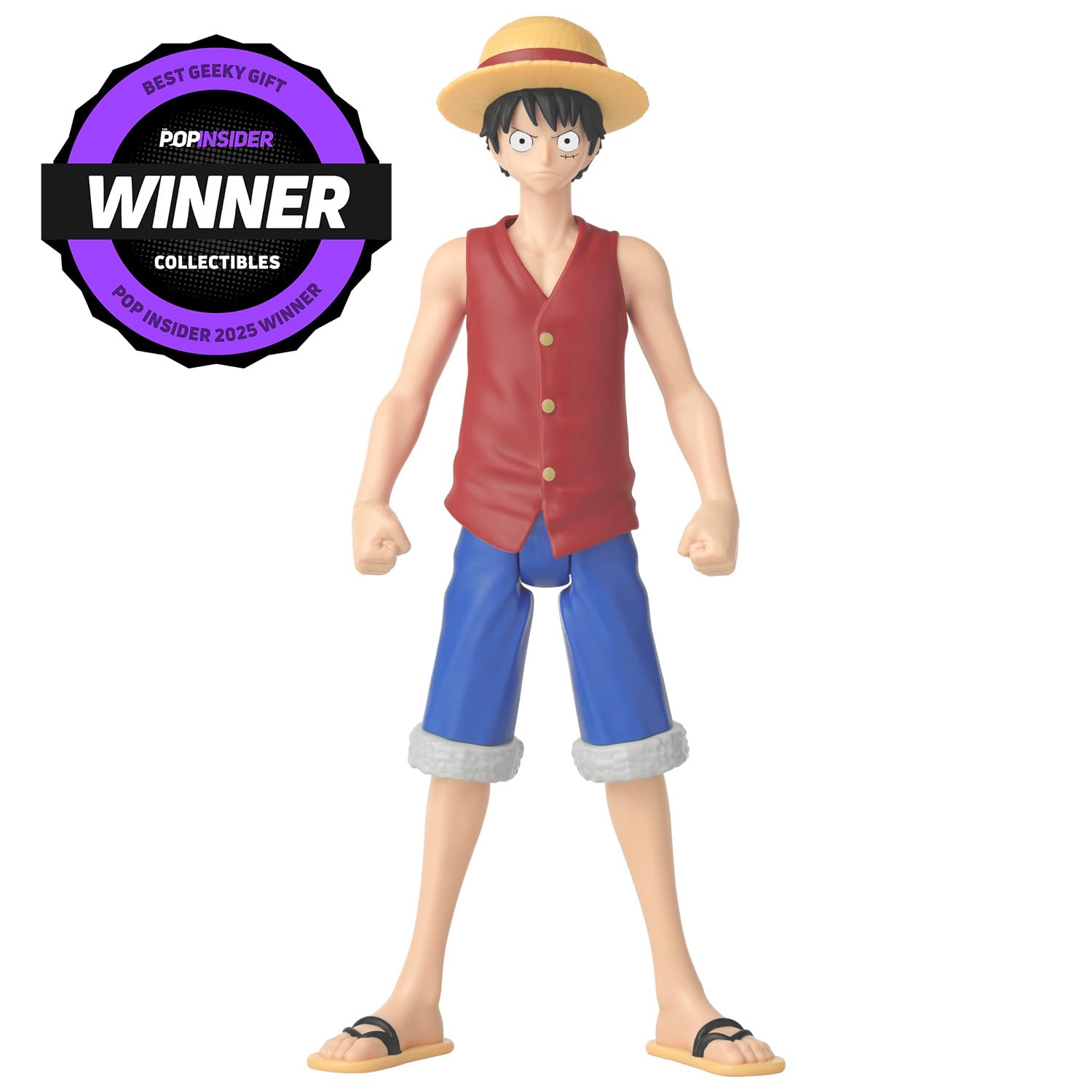 ANIME HEROES Mega One Piece Monkey D. Luffy dynamic pose figure for vivid shelf displays