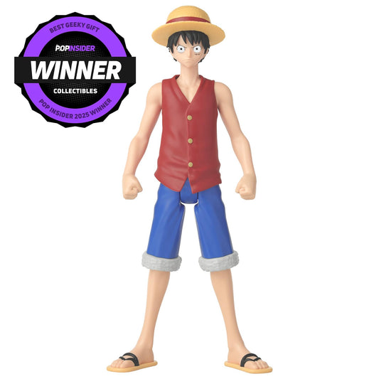 ANIME HEROES Mega One Piece Monkey D. Luffy dynamic pose figure for vivid shelf displays