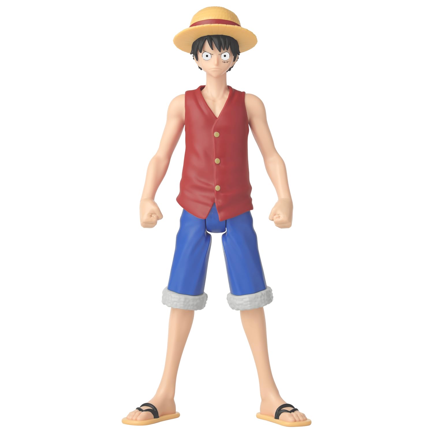 ANIME HEROES Mega One Piece Monkey D. Luffy front view figure for display and collection