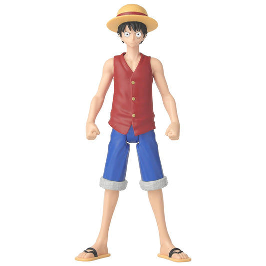 ANIME HEROES Mega One Piece Monkey D. Luffy front view figure for display and collection