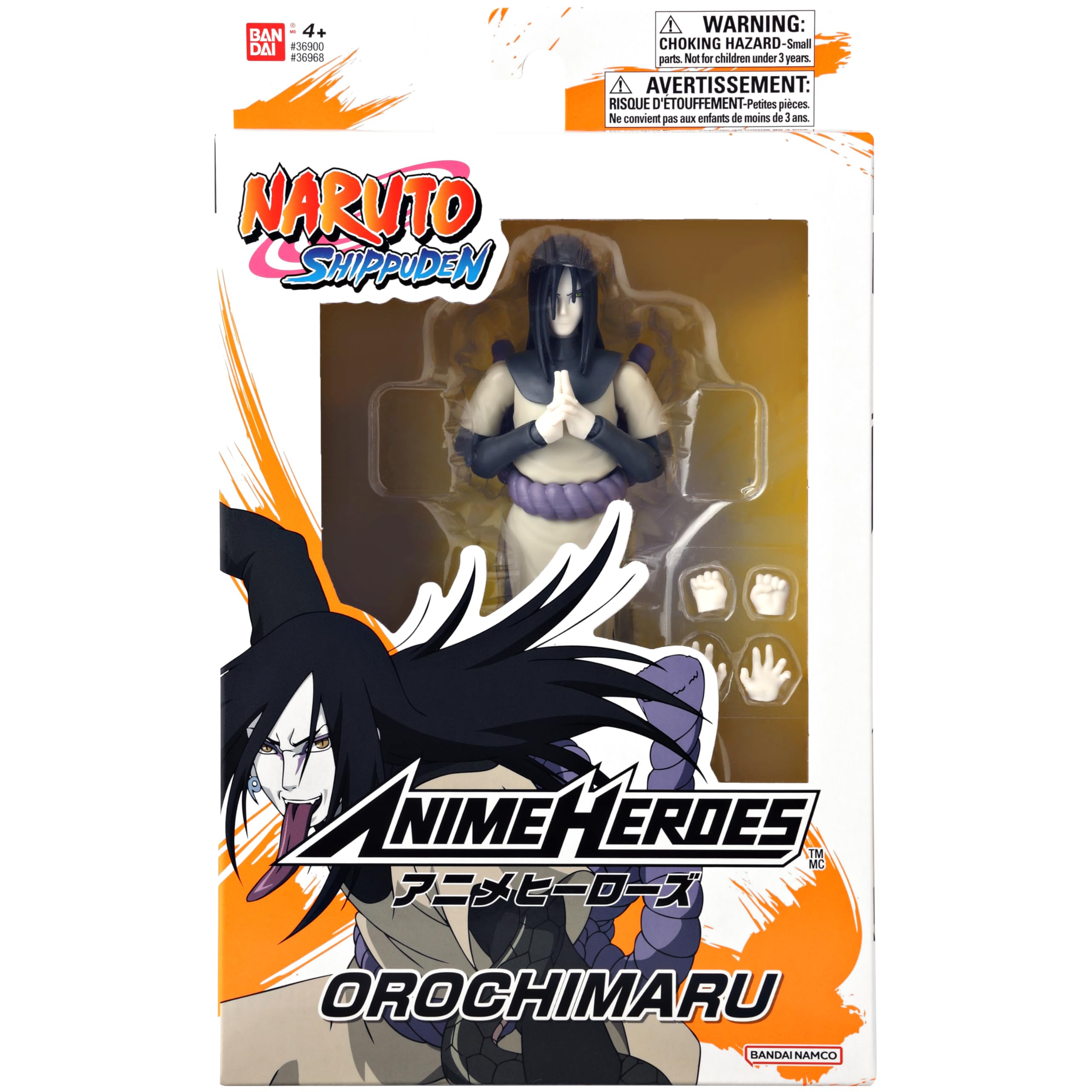 ANIME HEROES Naruto Orochimaru figure with 20-plus articulation for expressive poses.
