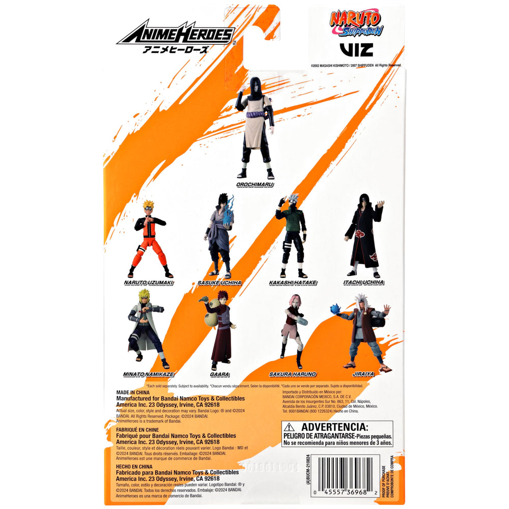 ANIME HEROES Naruto Orochimaru line supports a complete collection.