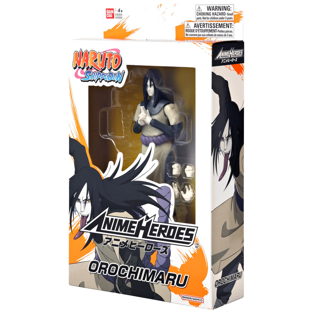 ANIME HEROES Naruto Orochimaru figure fits shelves and dioramas.
