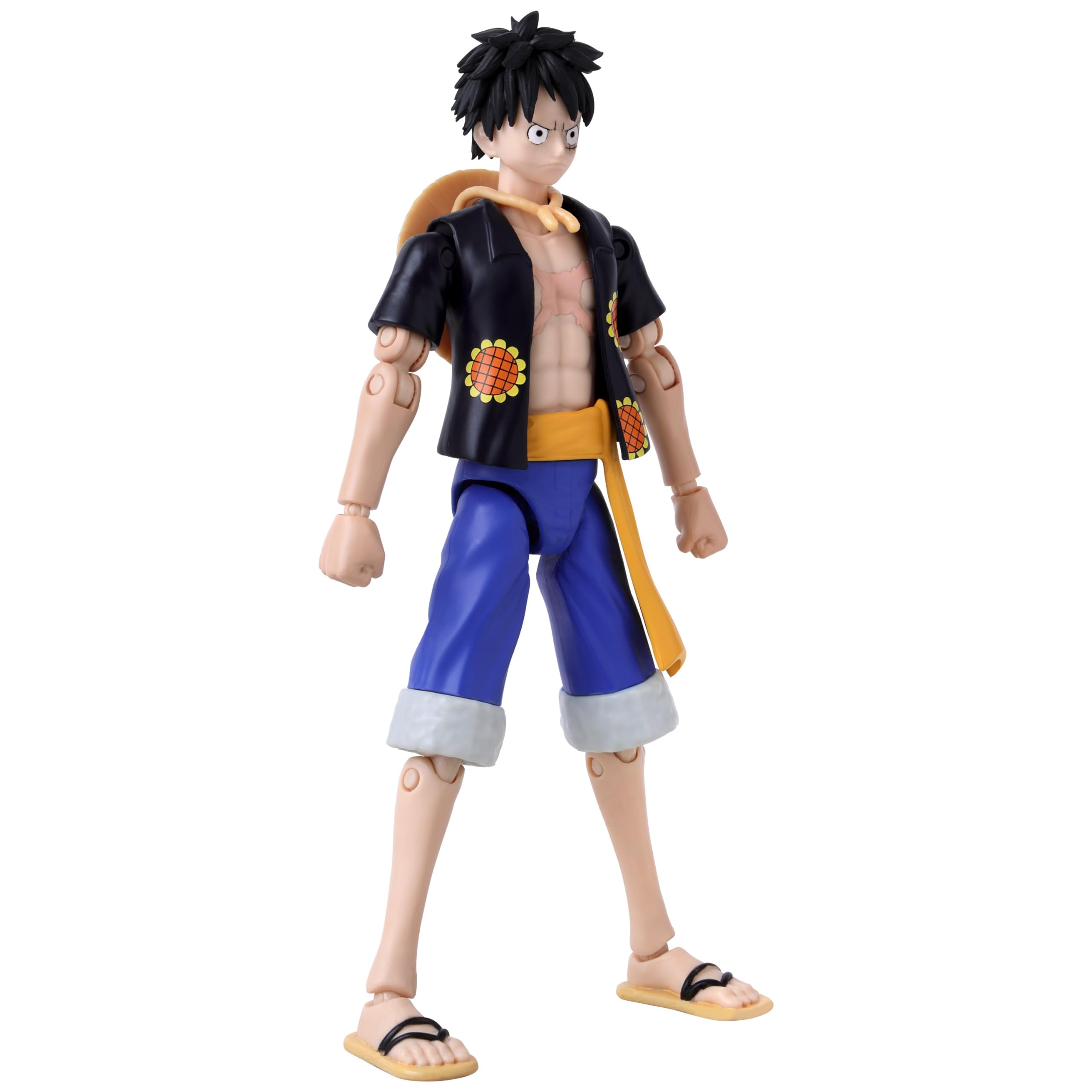 ANIME HEROES One Piece Luffy Dressrosa figure showcasing collectible-ready presentation.