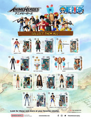 ANIME HEROES Luffy Dressrosa figure in dynamic pose for shelf display and storytelling.