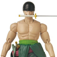 ANIME HEROES Roronoa Zoro in an action pose for shelf display.