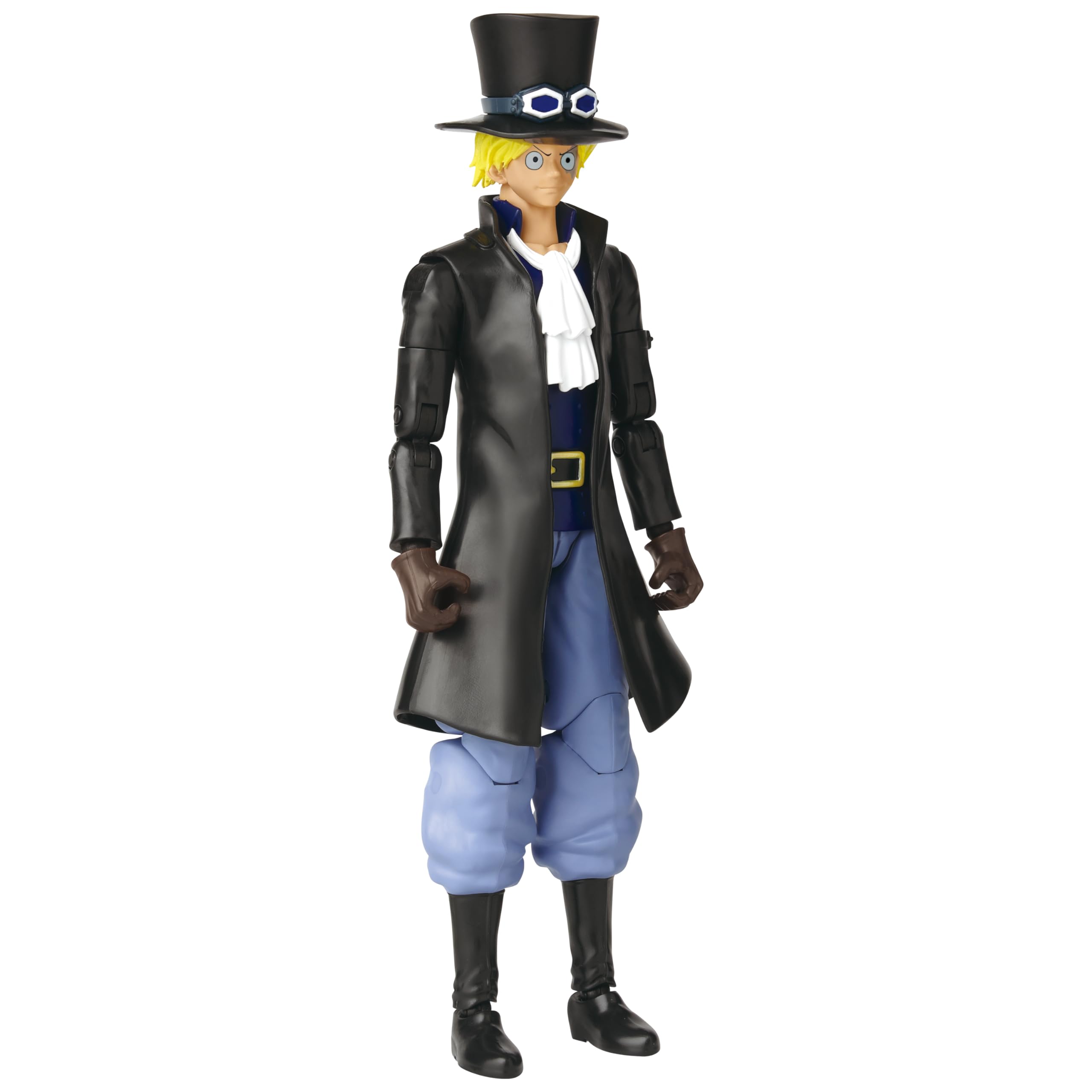 ANIME HEROES Sabo action figure accessories enhance storytelling on shelves.