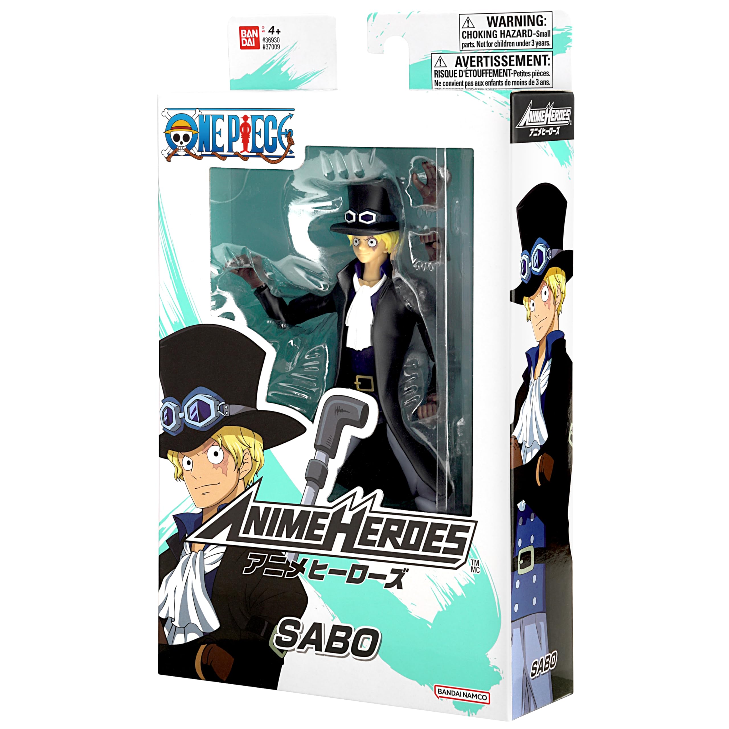 ANIME HEROES Sabo action figure collectors display ready packaging.