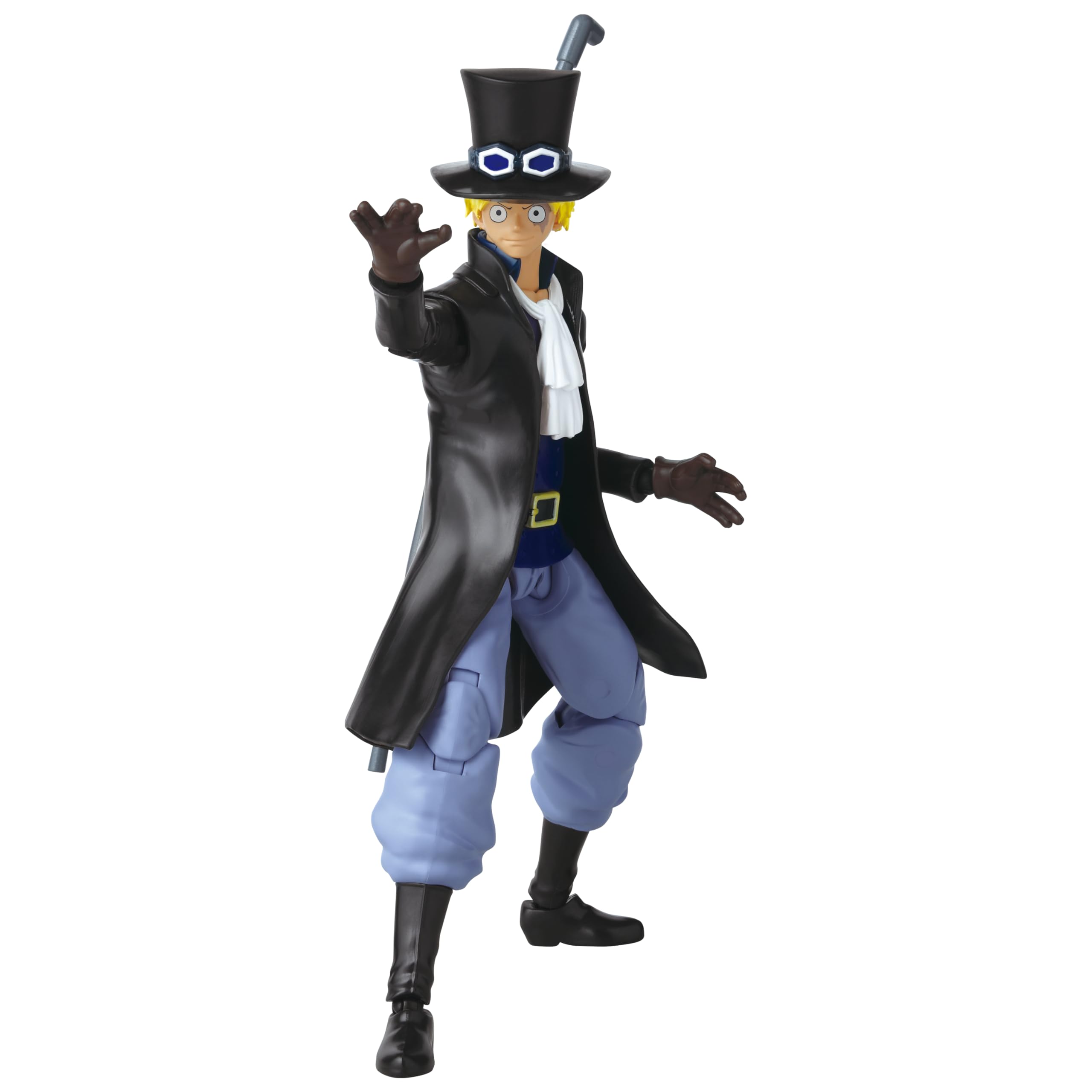 ANIME HEROES Sabo action figure flame-effect accessory evokes pyrokinetic energy.