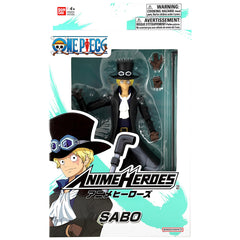 ANIME HEROES Sabo action figure scale comparison with other collectibles.