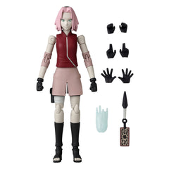 ANIME HEROES Sakura figure showing detailed deco and accessories.