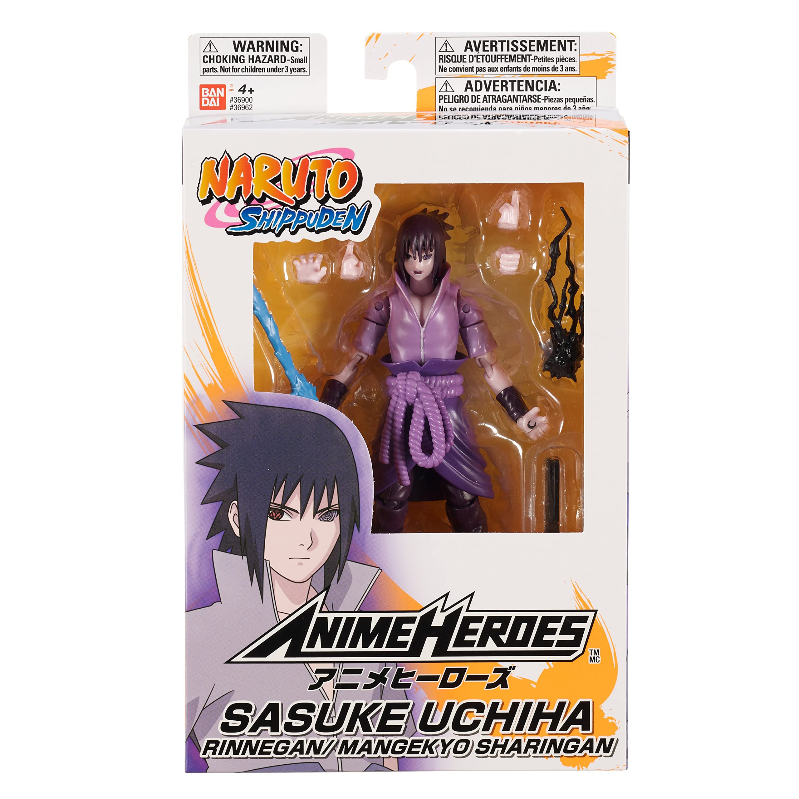 ANIME HEROES Sasuke Uchiha with detailed textures and paintwork.