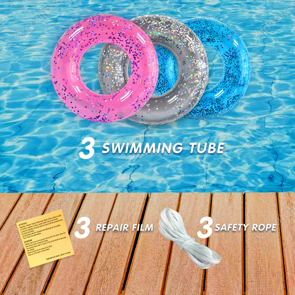 Animsco silver pool tube adds sparkle for beach adventures