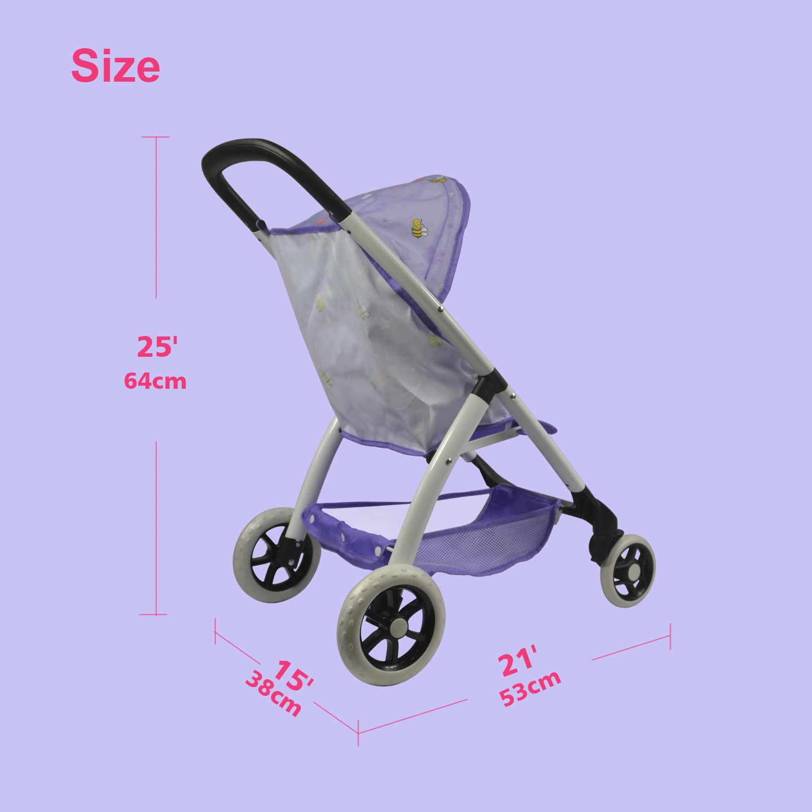 ANIVIA Baby Doll Stroller gift-ready packaging for birthdays and holidays.