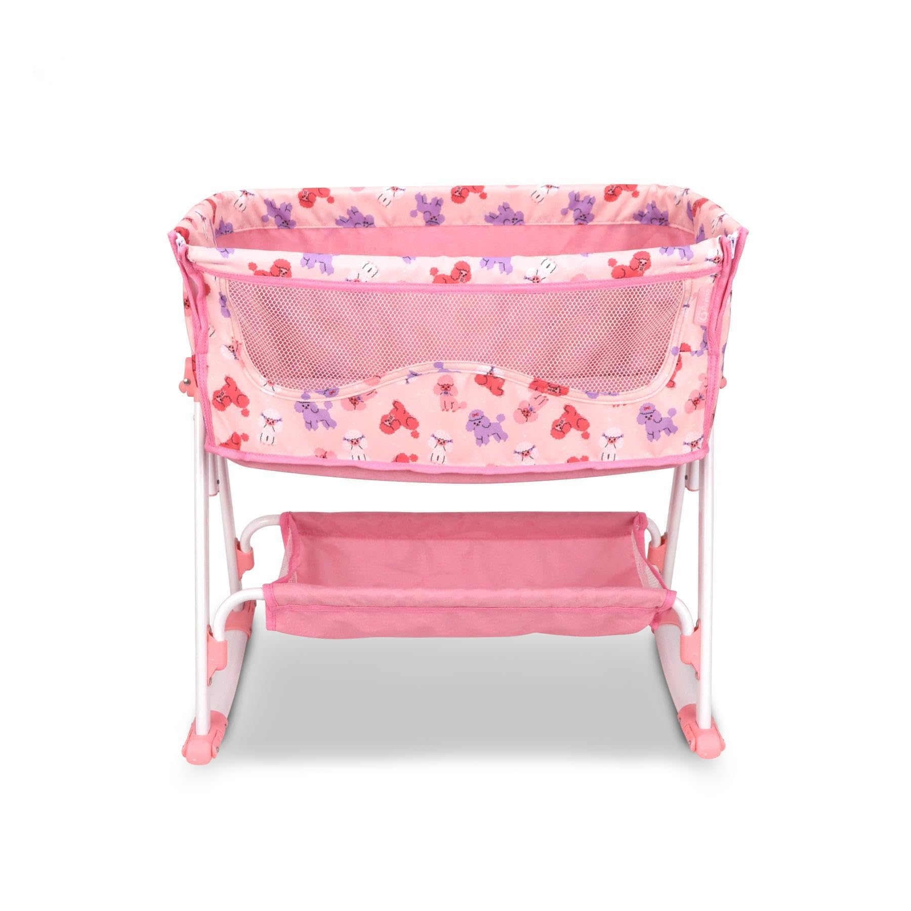 ANIVIA doll bed assembly with clear instructions for quick setup.