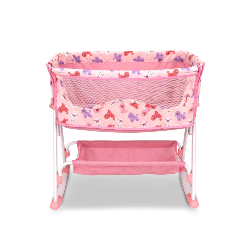 ANIVIA doll bed assembly with clear instructions for quick setup.