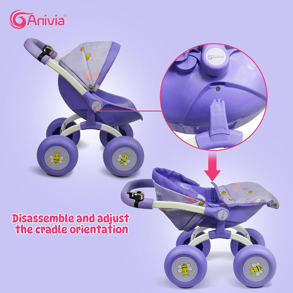 ANIVIA DT301Purple gift-ready stroller perfect for birthdays and holidays.