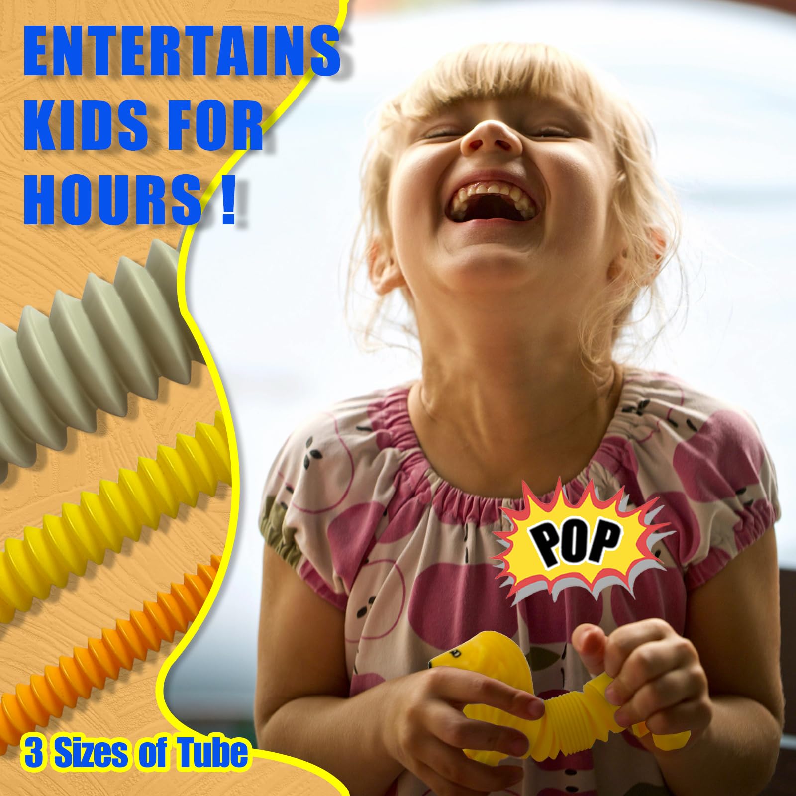 Aniymubao Animal Pop Tubes pack: six animal shapes in one set for creative play.