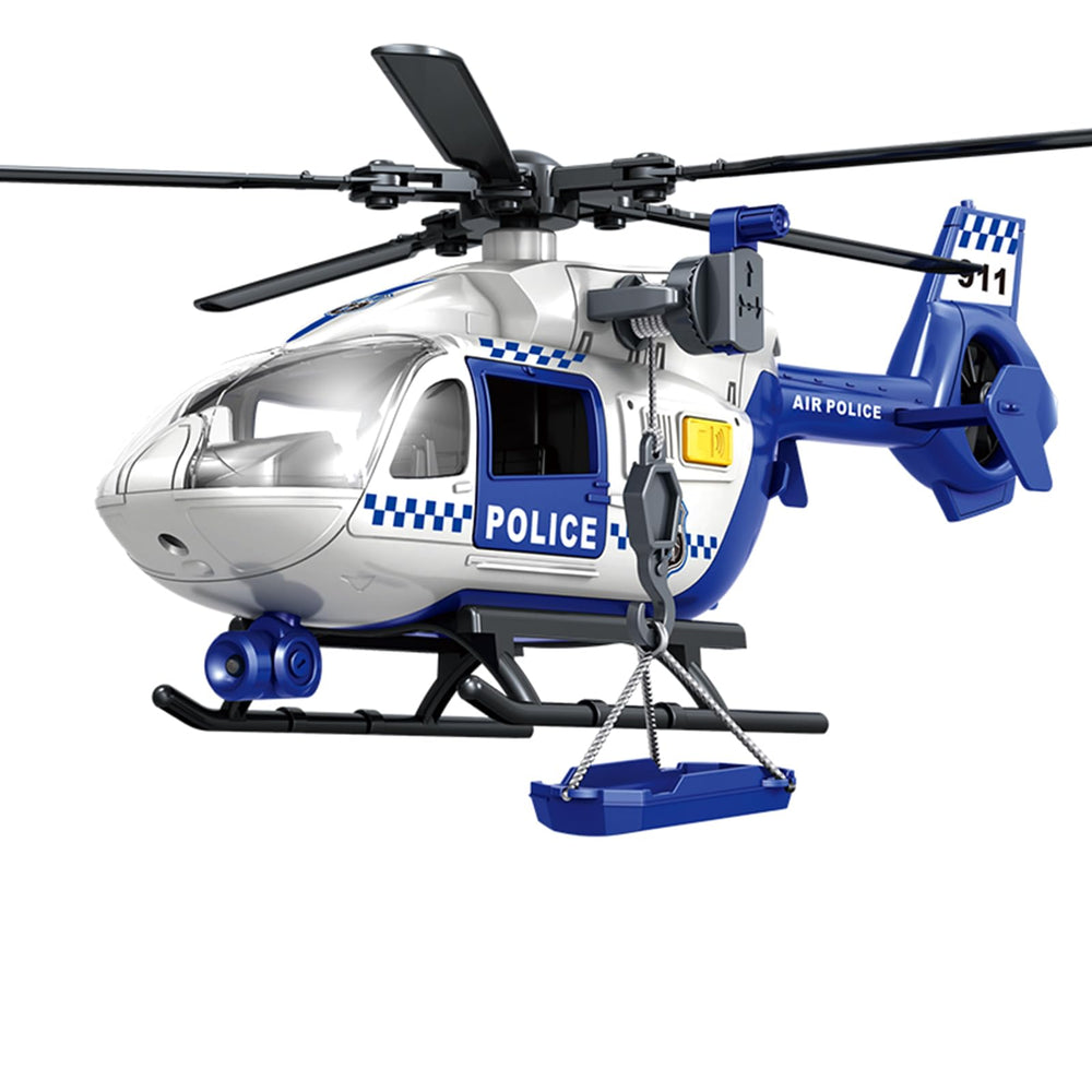ANJARU police helicopter with lights and sounds for immersive play