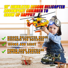 ANJARU pull back propeller helicopter ready for quick launches