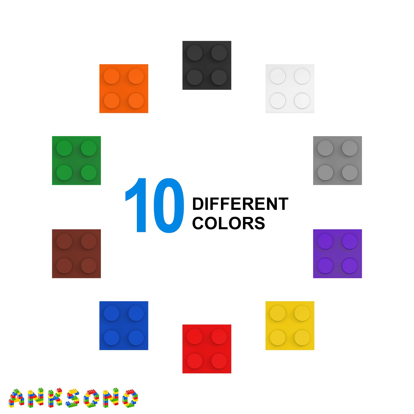 Anksono sturdy brick set supports long-lasting kid-friendly play.