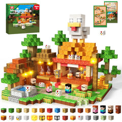 Annexfun 200pcs magnetic blocks light-up set fuels creative play and STEM exploration.