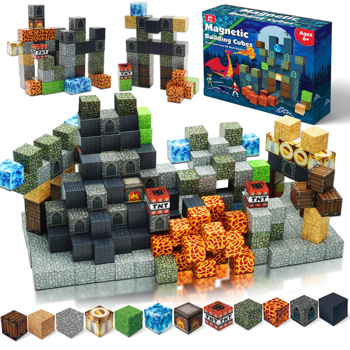 Annexfun Dark Castle magnetic cubes inspire imaginative play and early engineering curiosity.