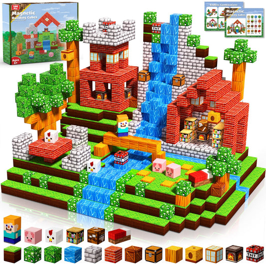 Annexfun Grassland Blocks set front view showing open-ended play possibilities