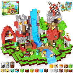 Annexfun Magnetic Blocks 200PCS package view showing colorful cubes