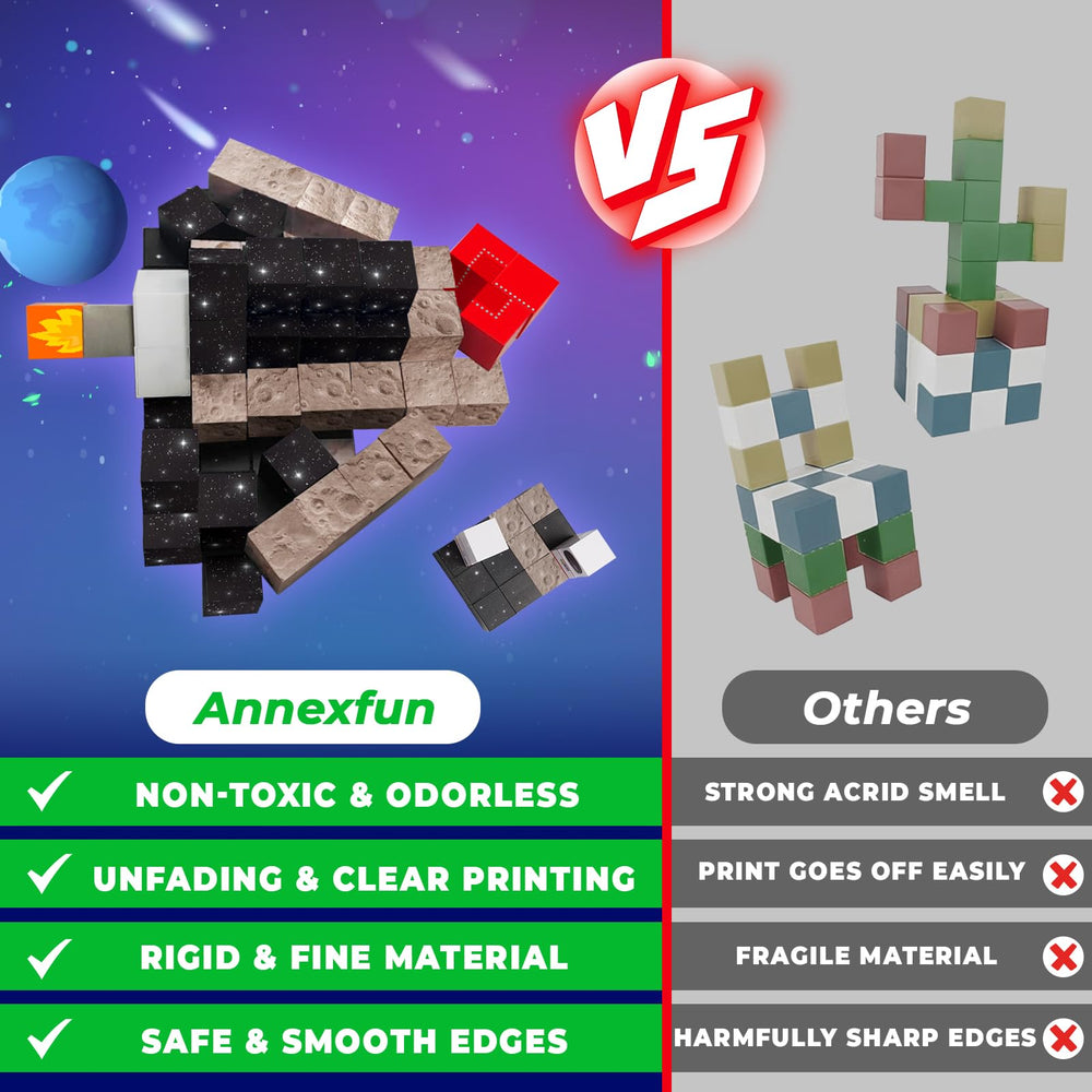 Annexfun magnetic blocks classroom gift fosters collaboration and imaginative building.