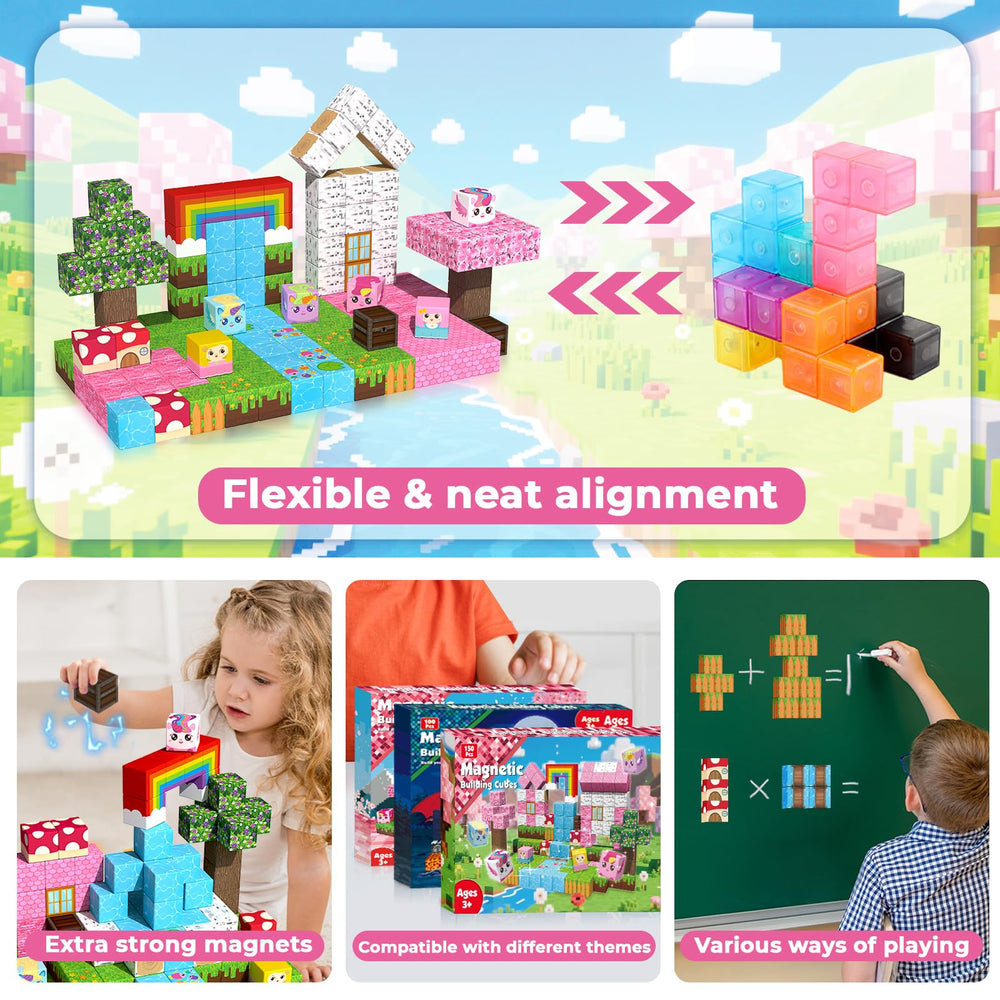 Annexfun Magnetic Blocks idea booklet guides imaginative play and structured exploration